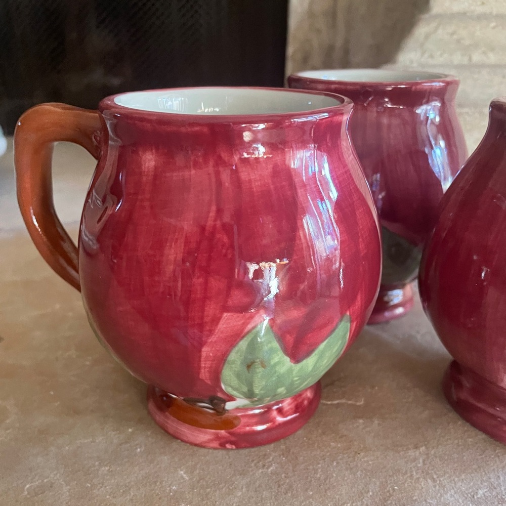 Franciscan Apple Mugs/set 4